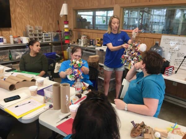 parrot enrichment toy workshop