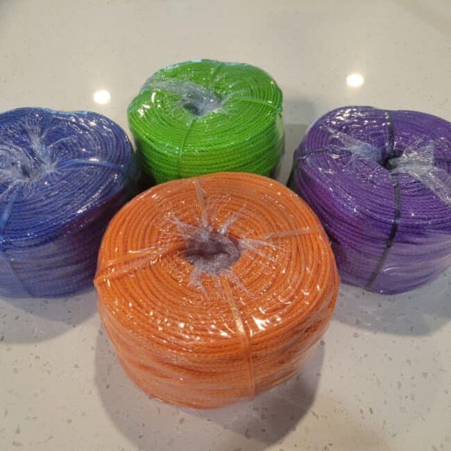 1/8" Poly rope by the spool